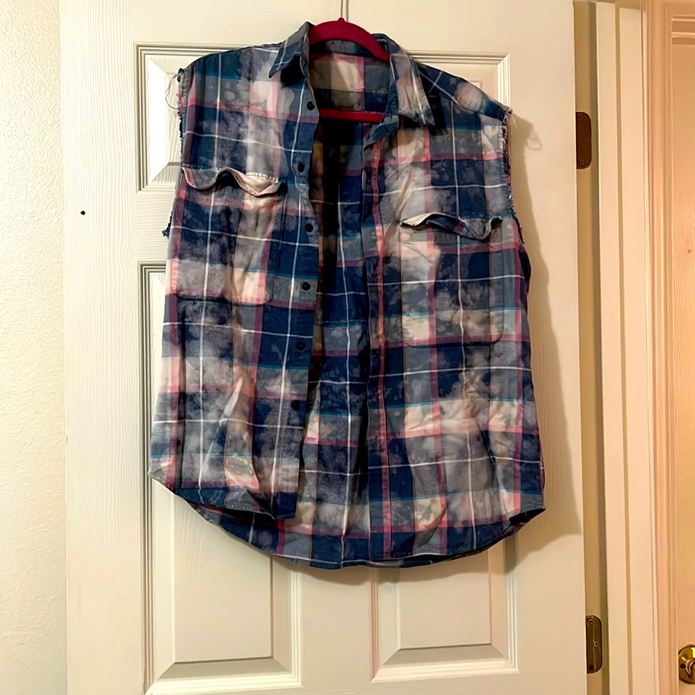 Customized flannel vest